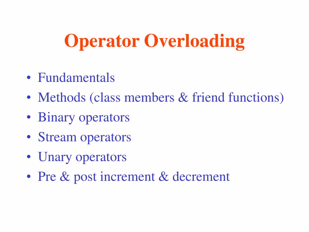 Does (assignment operator) need to be overloaded in C++?