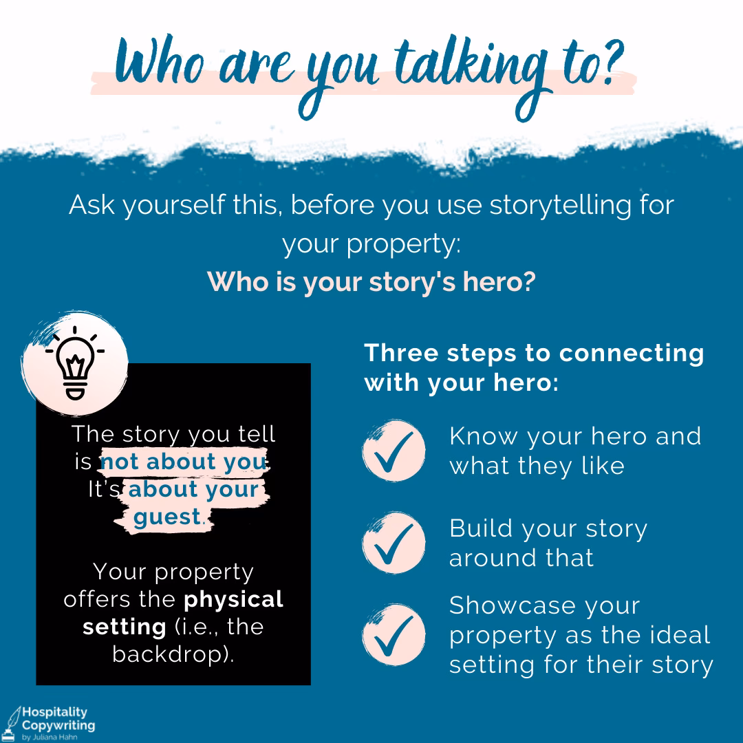 Do hotels use storytelling to tell a story?