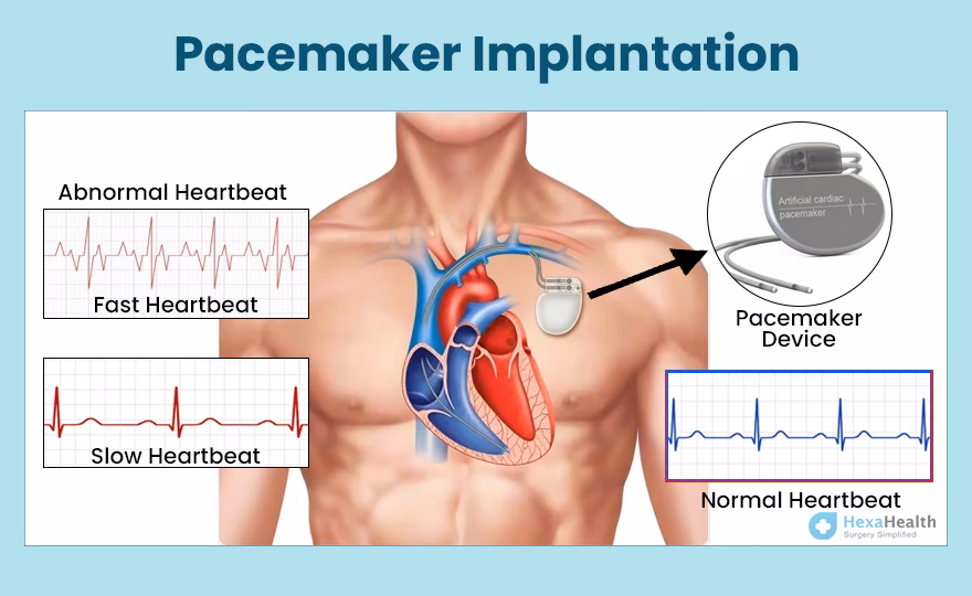 How long does a heart pacing procedure take?