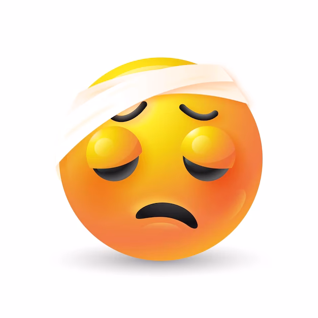 How many emojis represent 'hurt' or 'pain'?