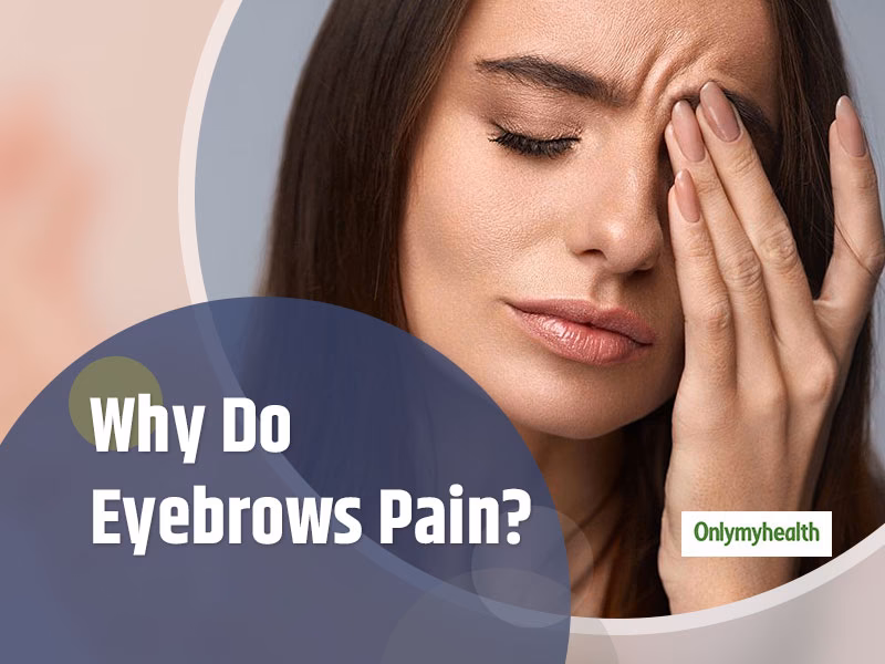 What causes a swollen eyebrow?