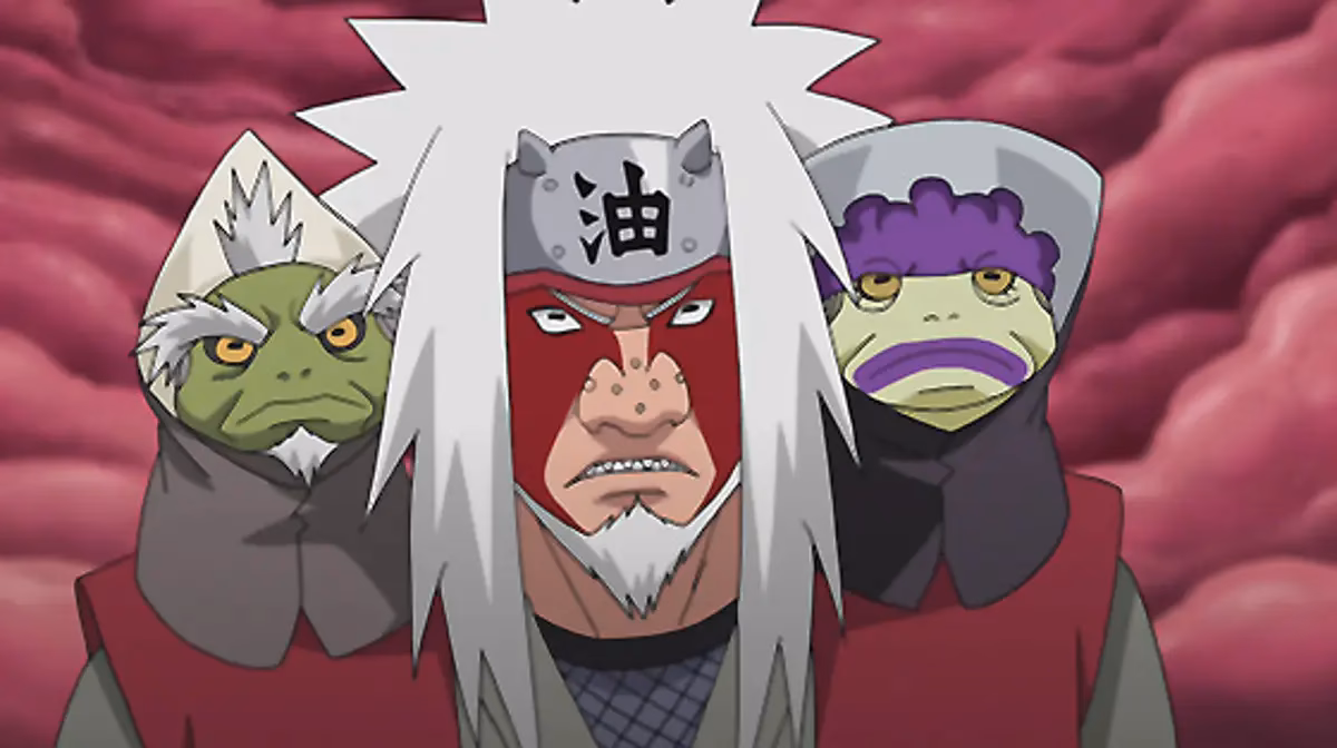 How does Jiraiya fight pain?