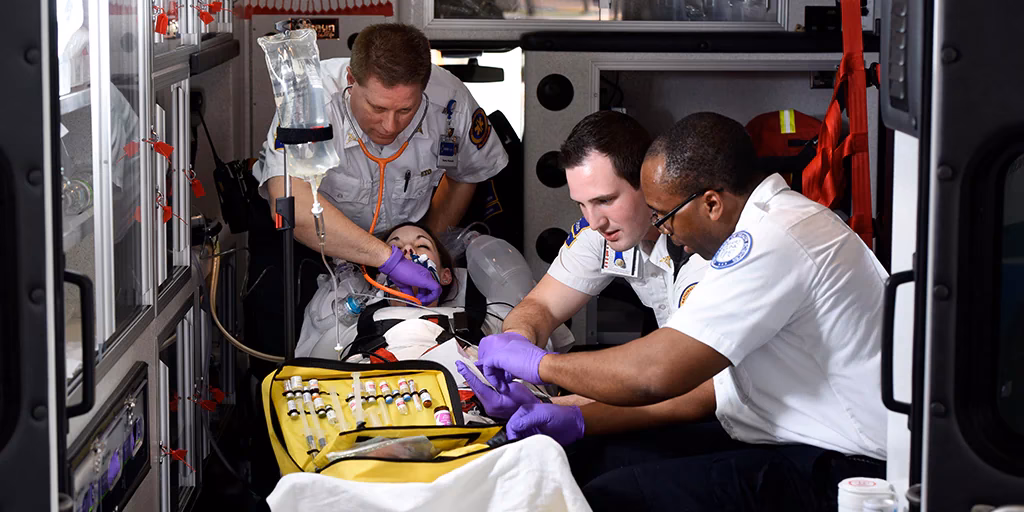 Where do paramedics work?