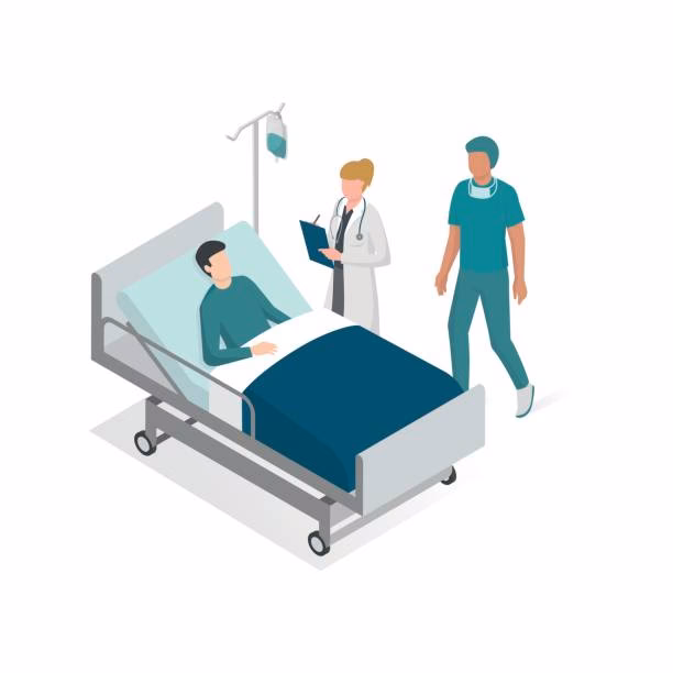 How many hospital illustrations are there?