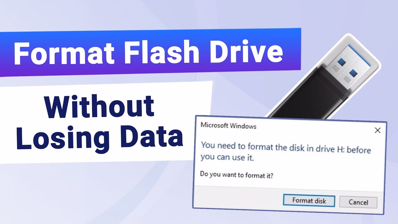 How do I Make my flash drive return to normal?