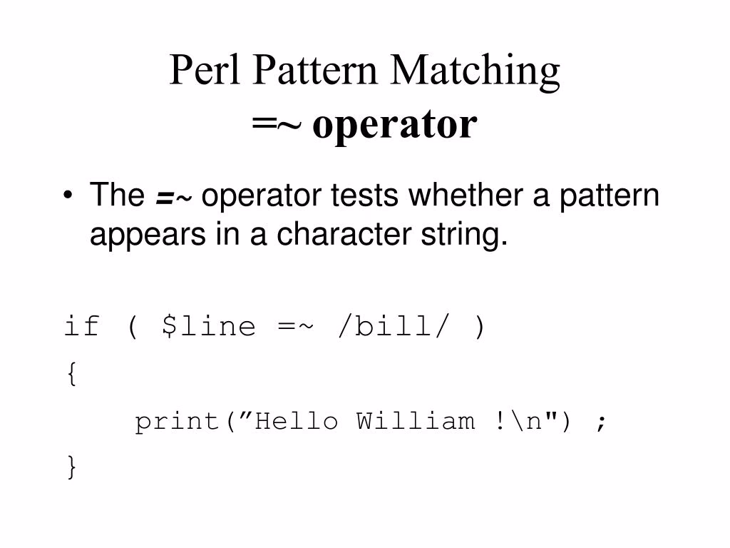 Which operator is equal to 9 in Perl?