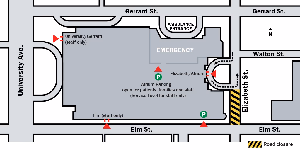 Where is the nearest stop to Peter Lougheed Hospital Parkade in Calgary?