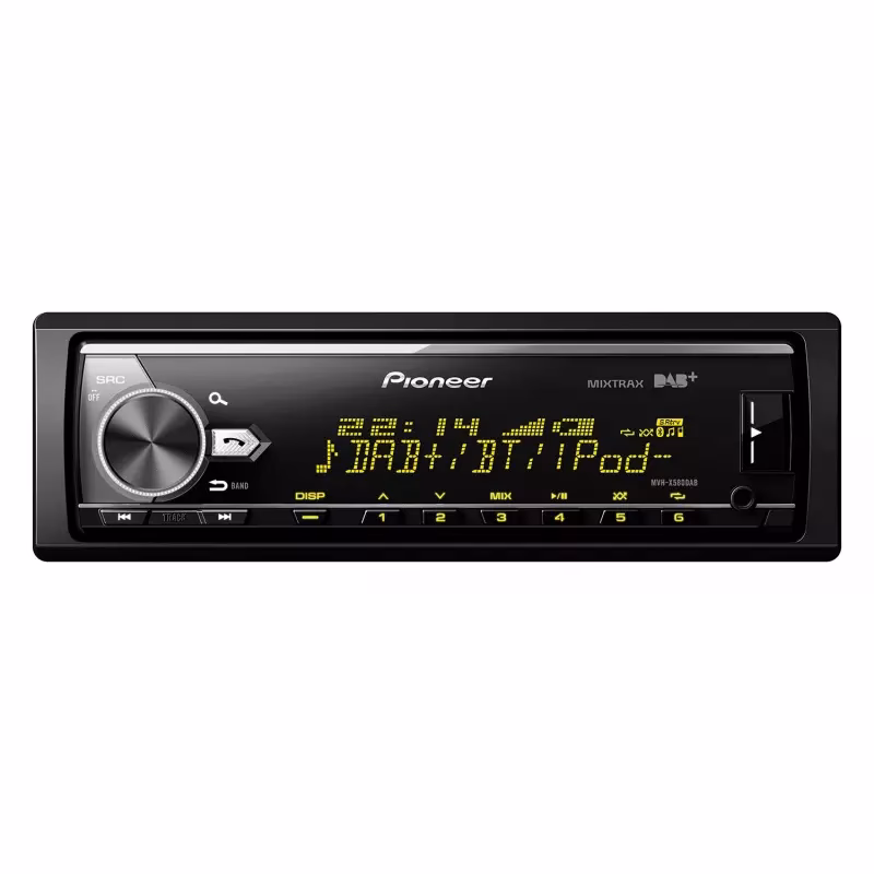How to eject stuck CDs on pioneer mvh-x580dab car radio?