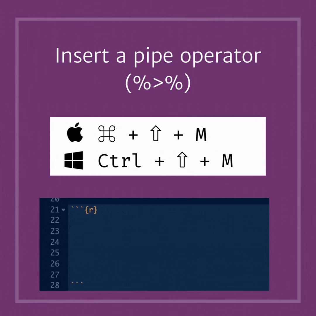Is there a keyboard shortcut for pipe operator in RStudio?