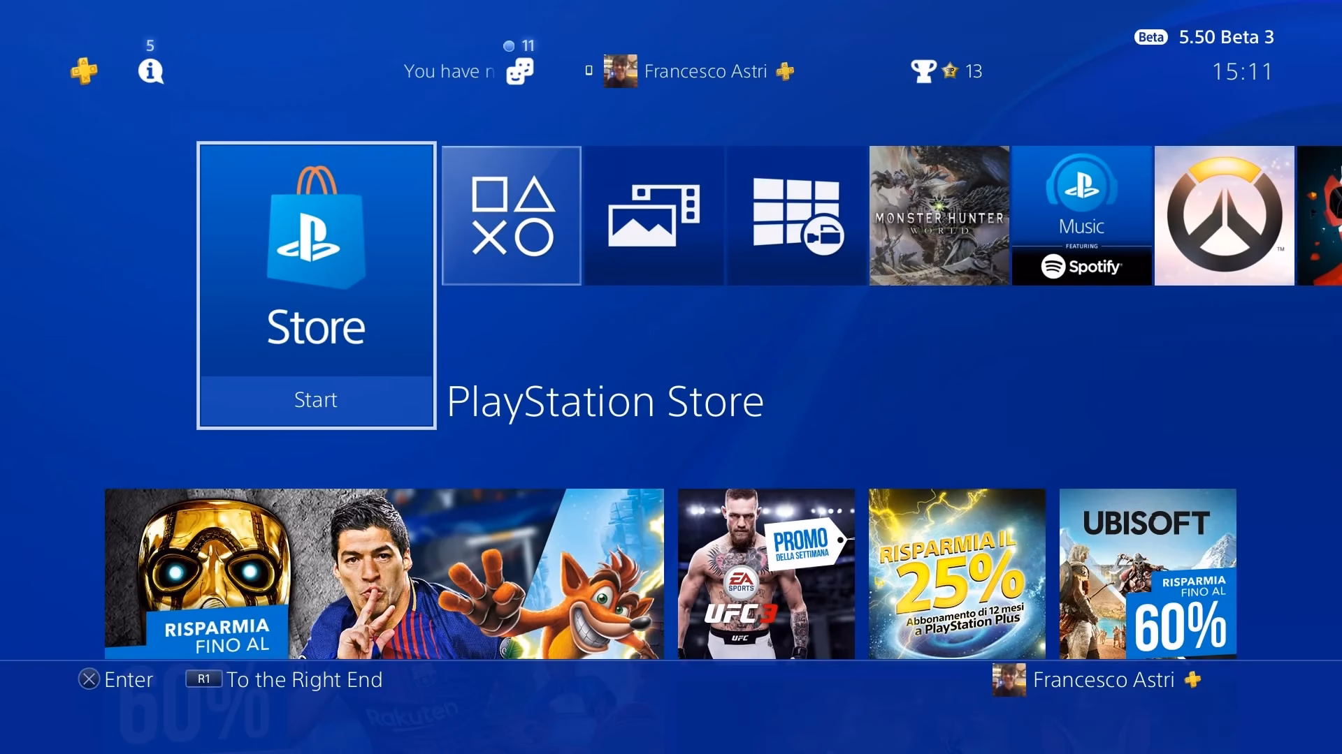 How do I update my PS4 system software?