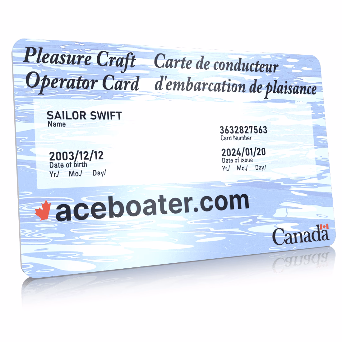 How do I get a pleasure craft license in Canada?