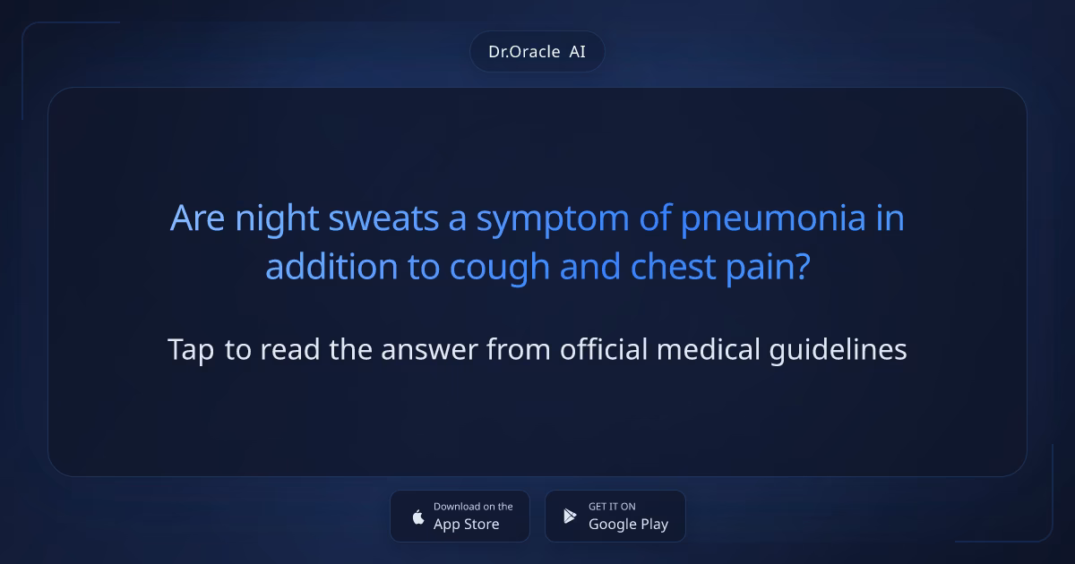 How do you know if you have pneumonia at night?