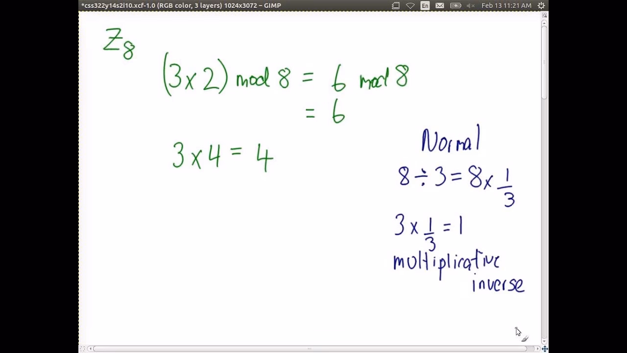 How to perform division in modulo arithmetic?