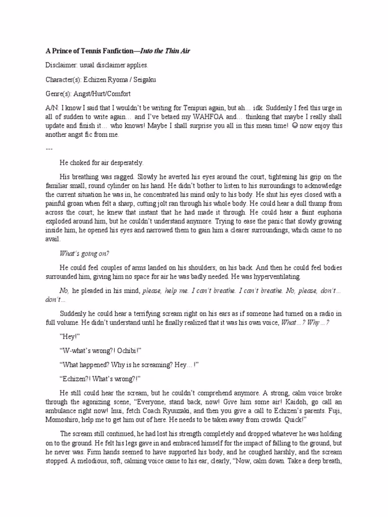 How many anime/manga Prince of tennis fanfiction stories are there?