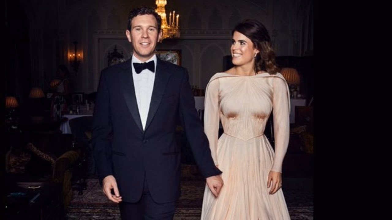 Did Princess Eugenie wear a dress at Windsor Castle?