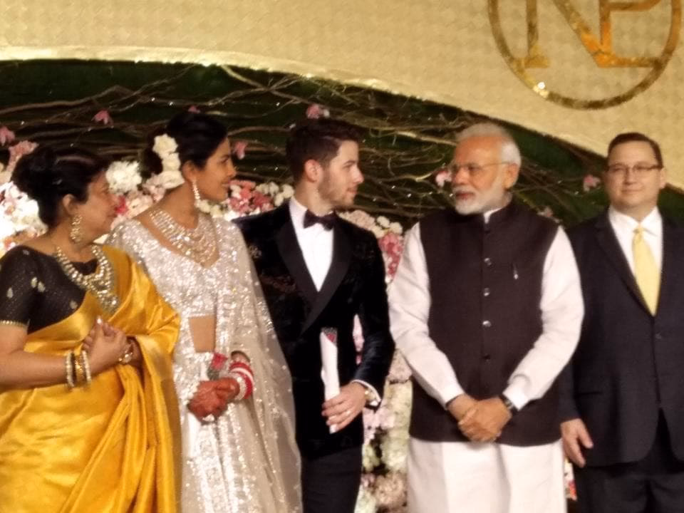 How long did Priyanka Chopra's wedding dress take?