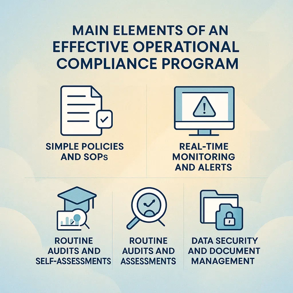 What is the difference between compliance and operational excellence?