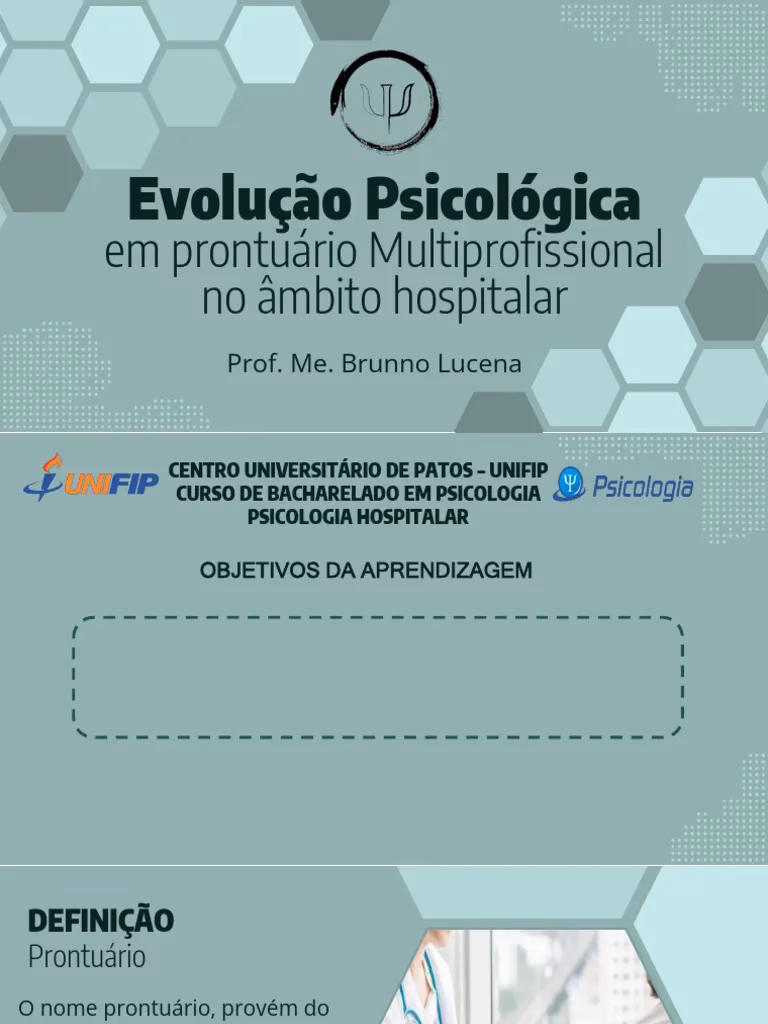 Qual foi o primeiro curso de Psicologia Hospitalar?