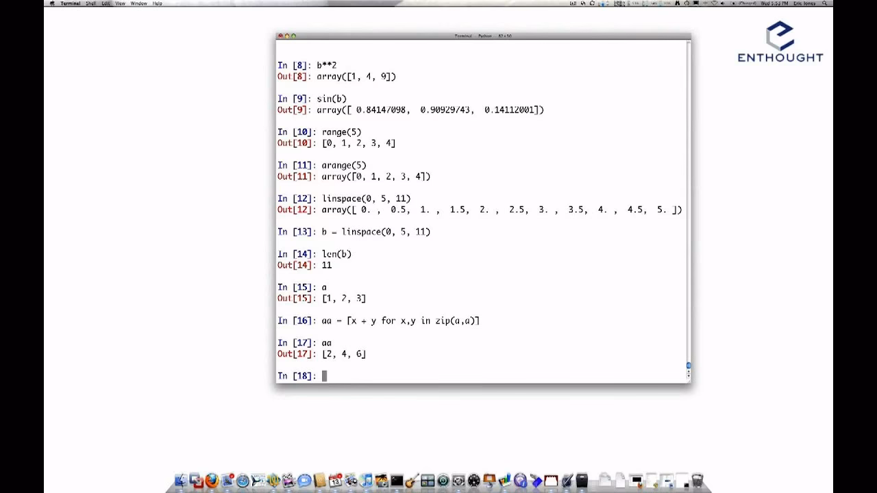 What operations can be performed on arrays in Python?