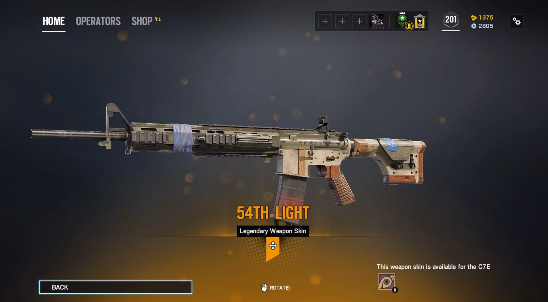 What is a c7e in Rainbow Six Siege?