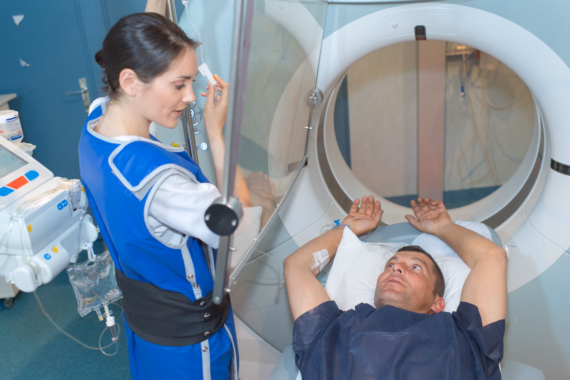 Why is radiation protection important in a hospital?
