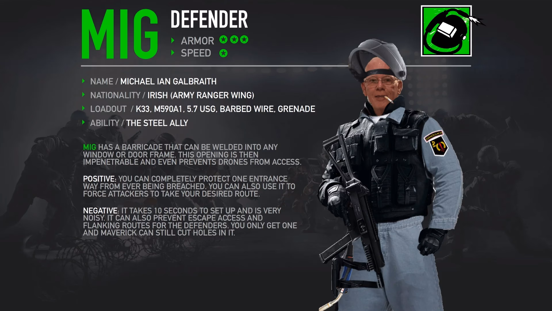 Why do we need an operator in Rainbow Six?