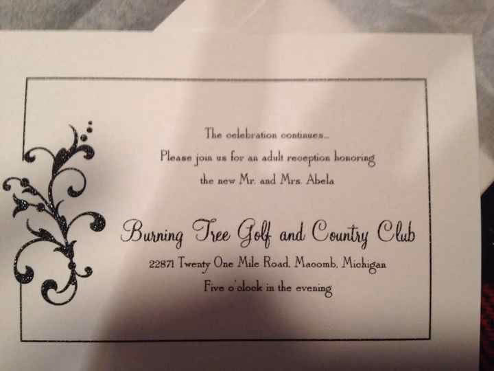 How do you write “reception to follow” on a wedding invitation?