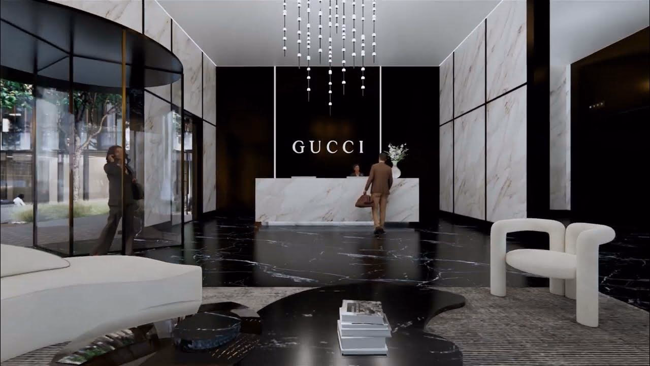 What does the new Gucci store sell?