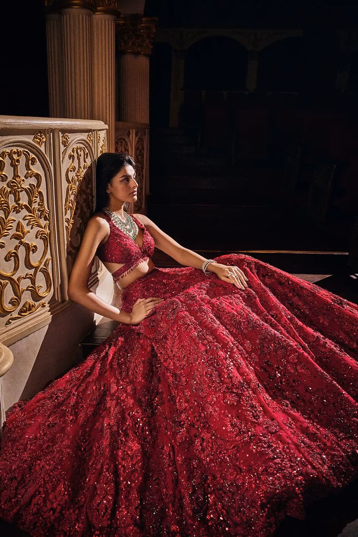 Should you wear a maroon lehenga to a wedding?