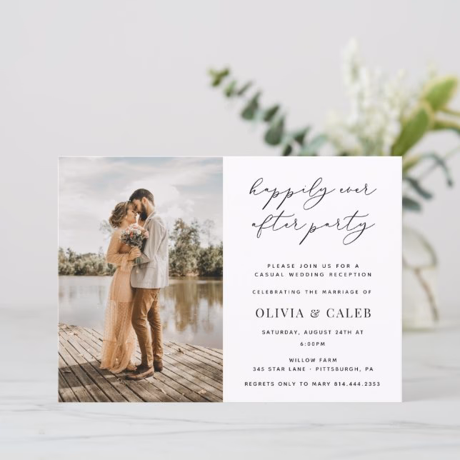 How do I create a wedding reception invitation?