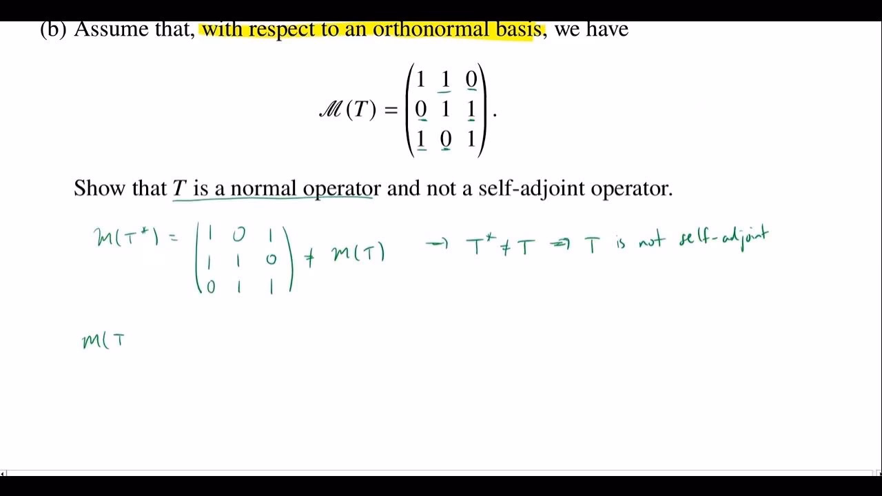What are the notes on the adjoint and normal operators?
