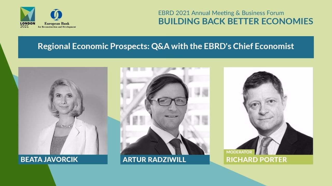 What does the EBRD report say about regional economic development?