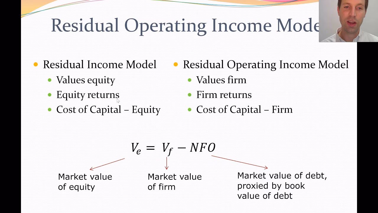 How to analyze a company's residual operating income?