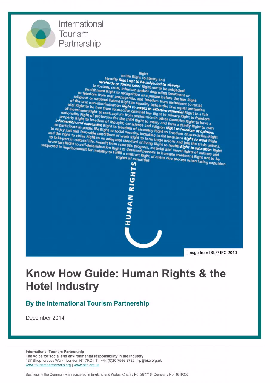 How did human rights affect hospitality and tourism?