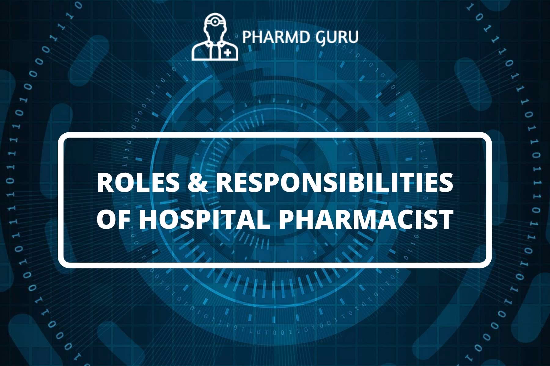 What are the key functions of a hospital pharmacy?