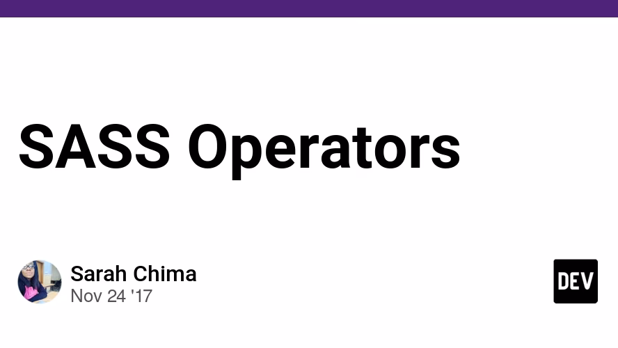 Does Sass support a special operator?