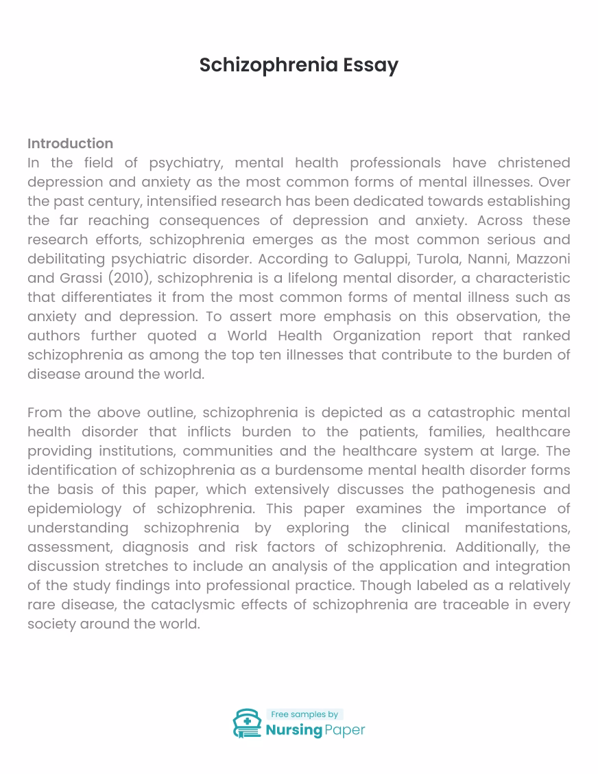 What are the symptoms of schizophrenia?