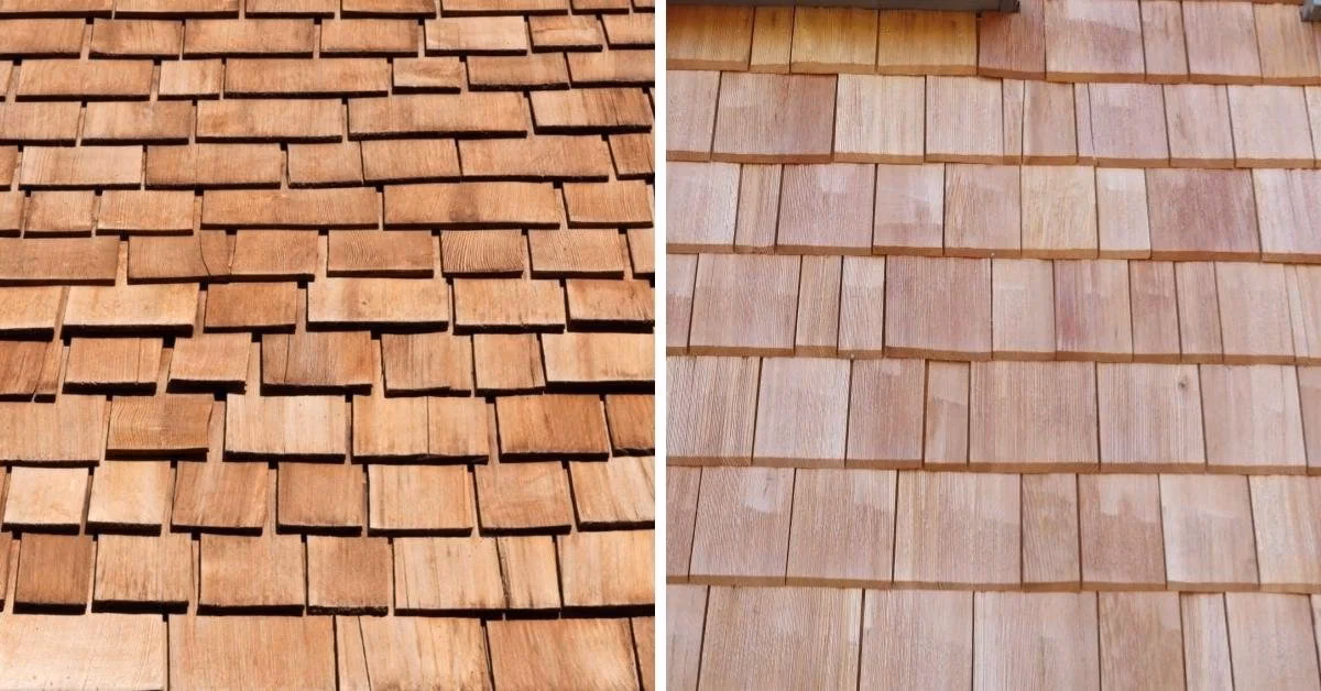 What is the difference between wood shakes and cedar shingles?