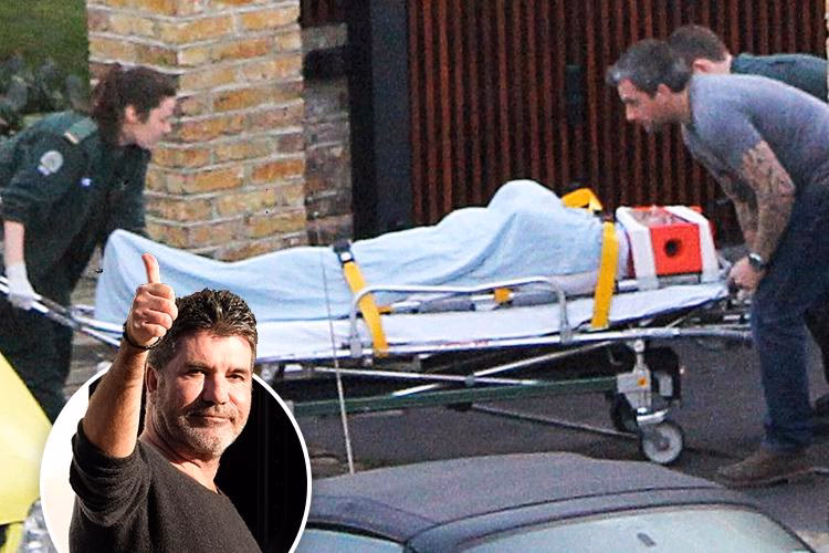 How did Simon Cowell thank the medical staff in Los Angeles?
