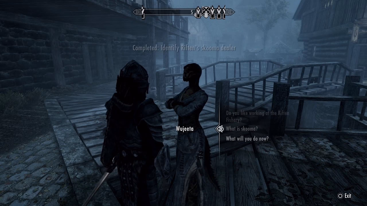 How does a Dragonborn deal with a skooma operation?