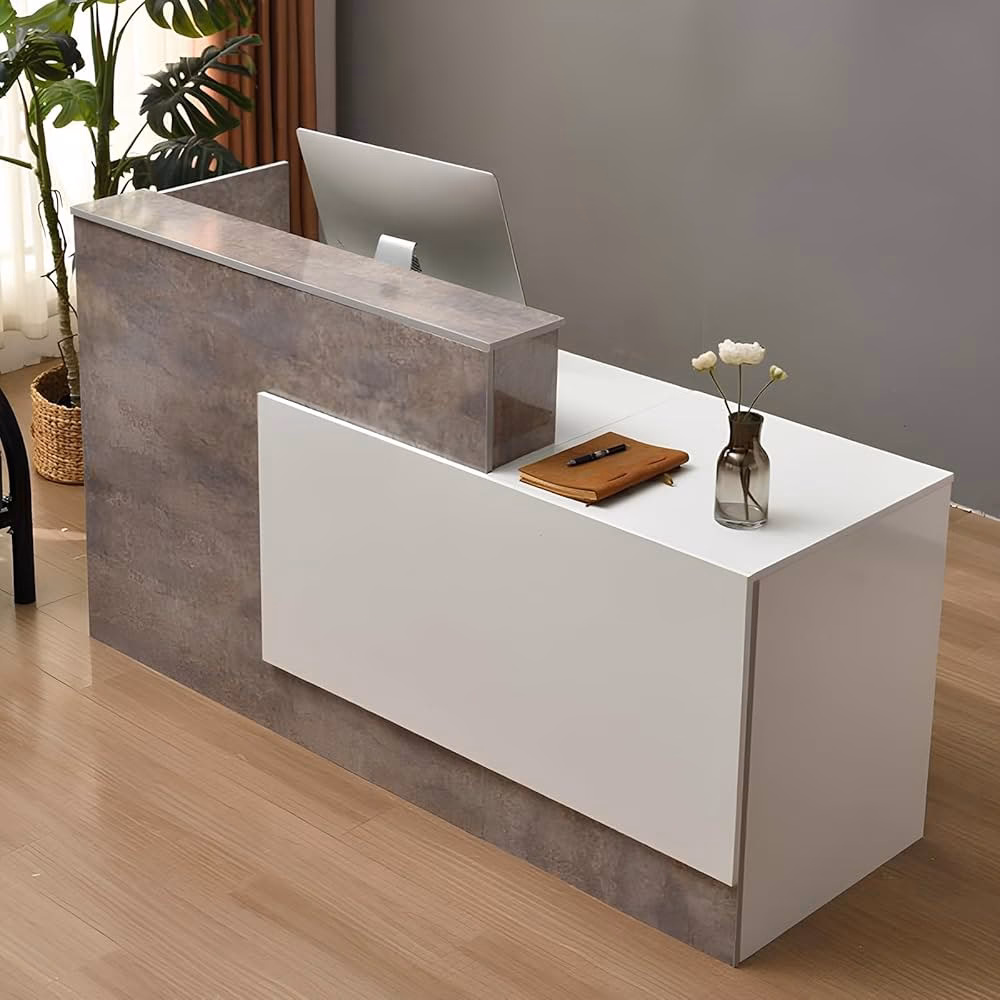 What is a wooden reception desk?