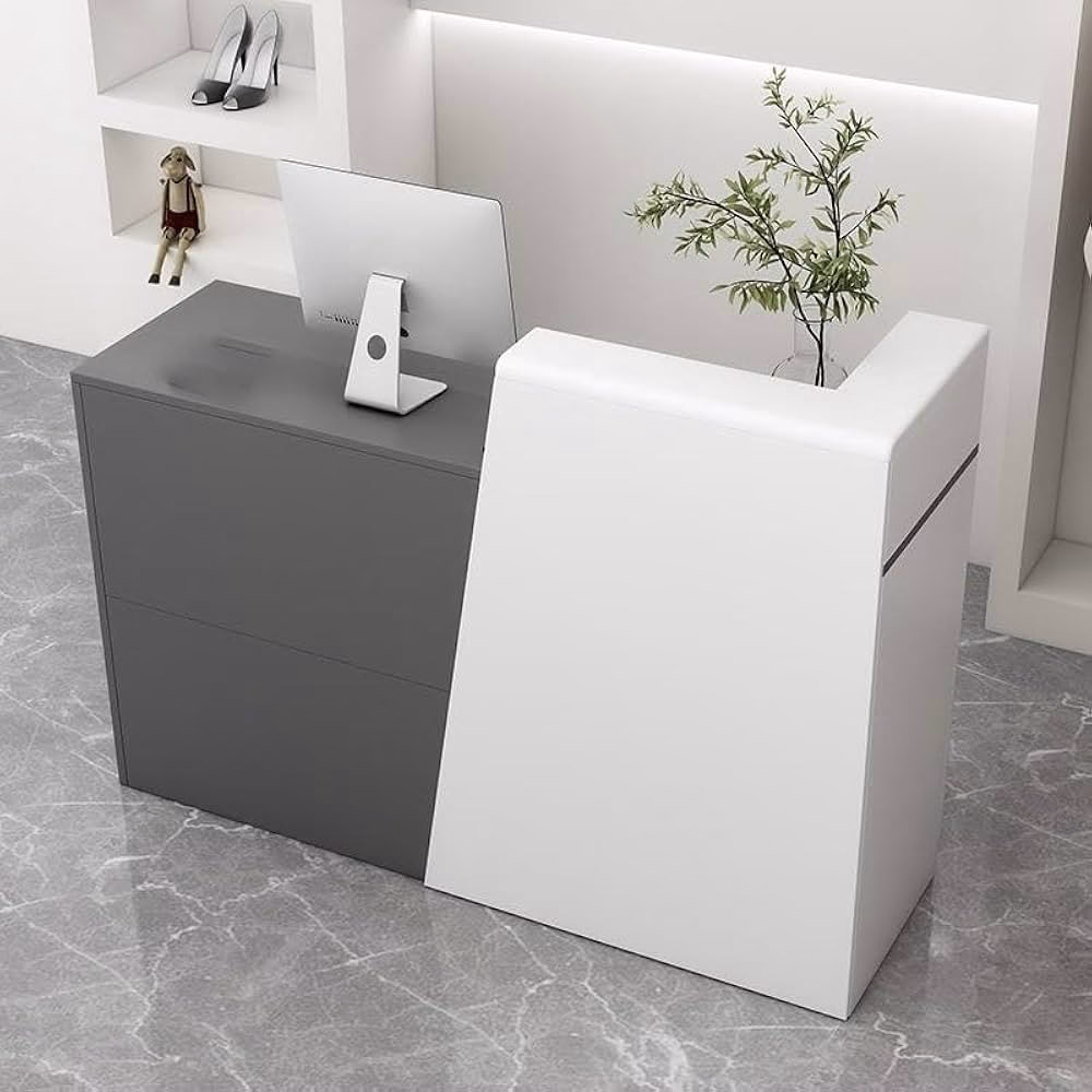 What is a wooden reception desk?