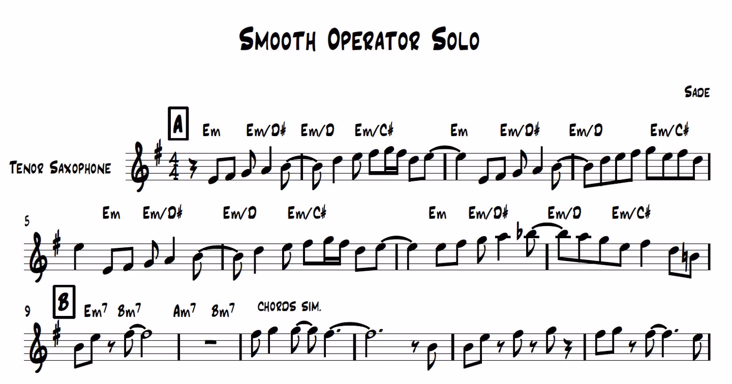 How do I learn the sax Olo?
