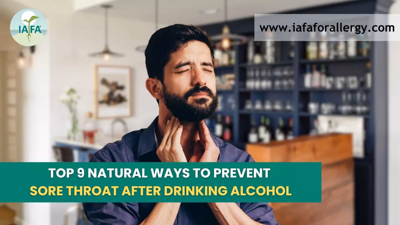 Why do I have a sore throat after drinking beer?