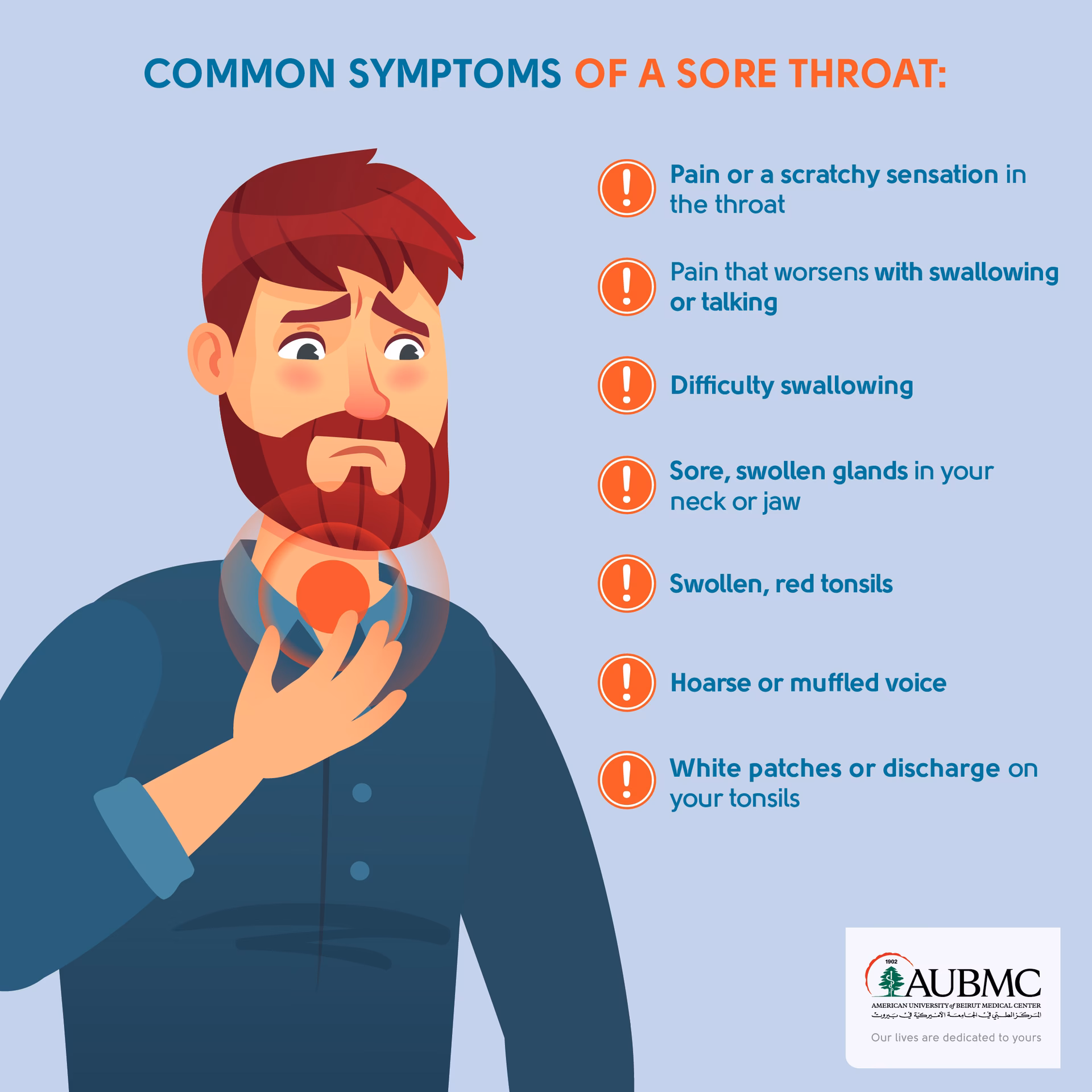 Is a sore throat a lingering problem?