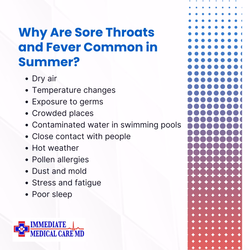 What are the symptoms of a summer cold?