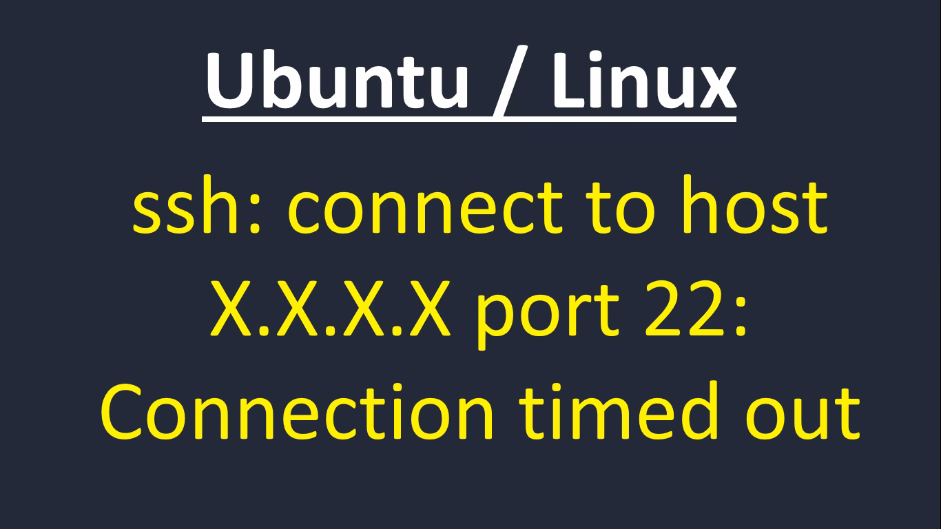 What is a SSH connection timeout?