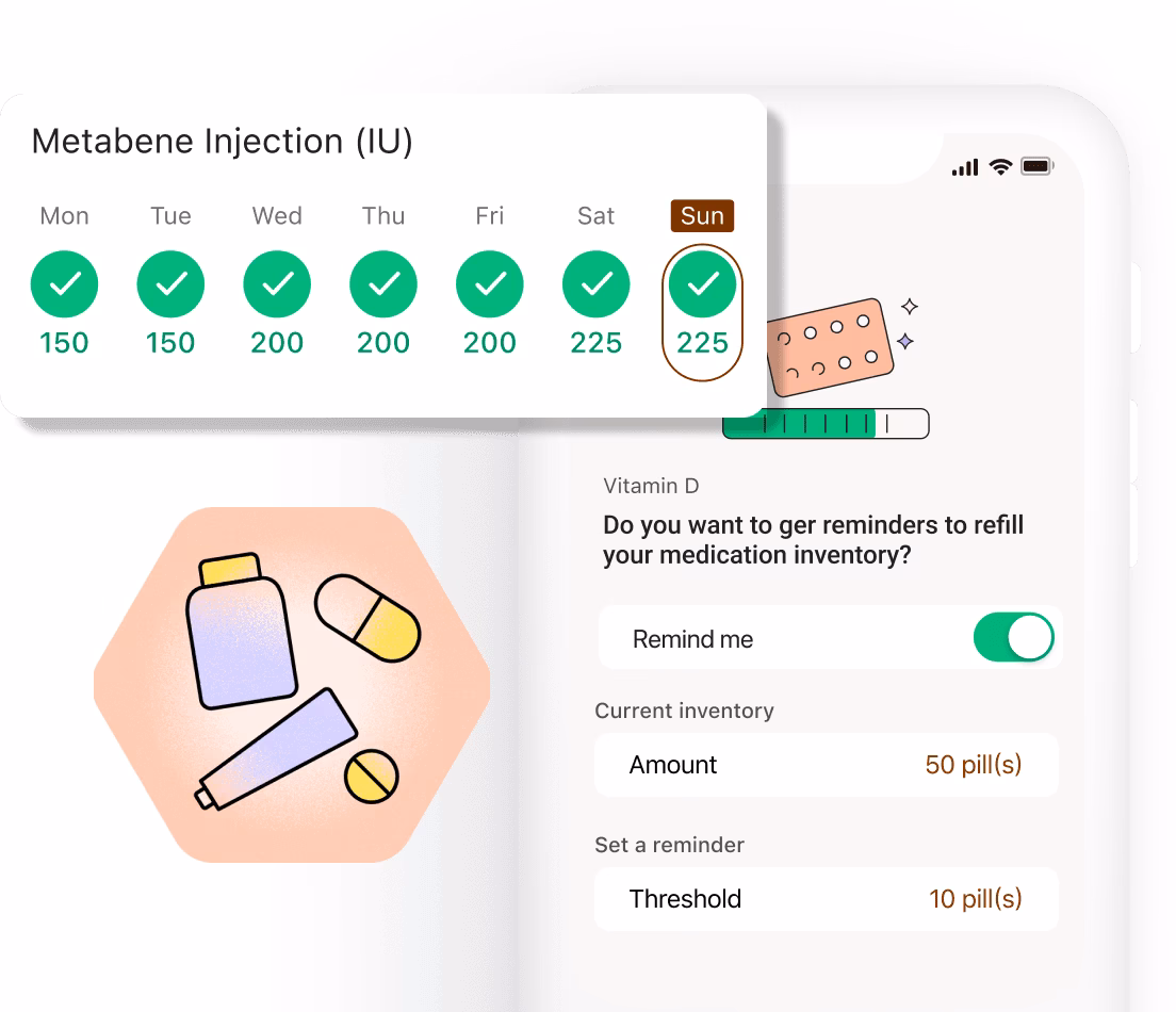 What is the medication tracker app?
