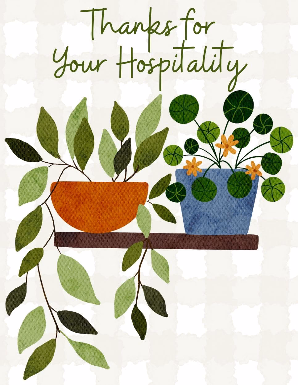 How do you say thank you for letting you stay?