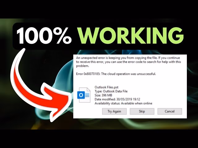Why is my cloud service not working 0x80070185?